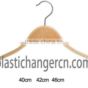 wood hangers with logo, quality clothes hanger