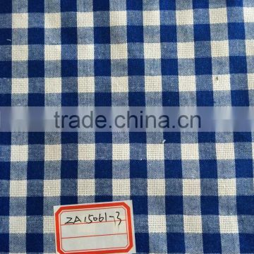 100% cotton dyeing check fabric for men's shirts