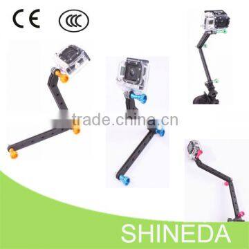 High Quality & Precision CNC Machining Aluminum Alloy Extension Arm For GoPro Hero3/Hero2