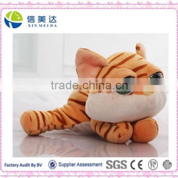 Big eye tiger plush stuffed forest animal toys