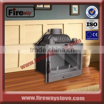 High efficiency wood cast iron fireplace
