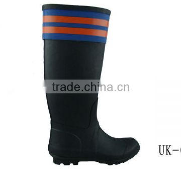 2013 cheap black rubber rain boots for ladies