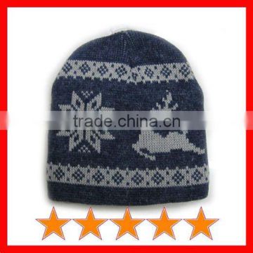 Knitted winter animal hats for adults