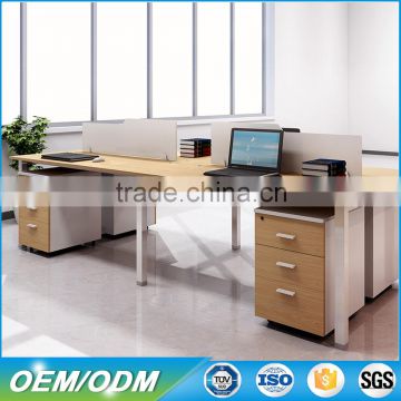 Office Table 4 seats Workstation Commercial furniture Staff desk with cabinet