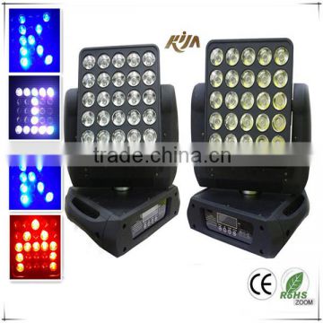 DJ equipment china moving beam 25x12W array lighting pixel dot matrix light