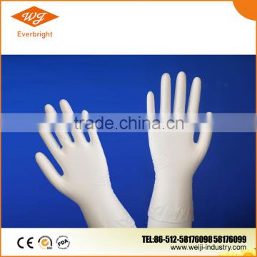 Industrial latex disposable powdered safety gloves