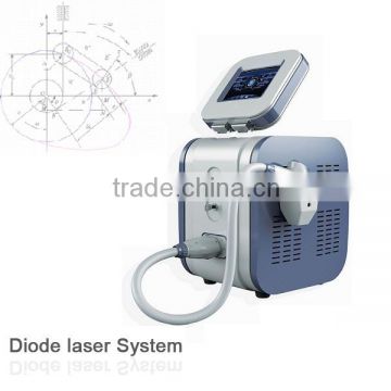 2016 New 808 nm laser diode portable hair removal machine ABS housing