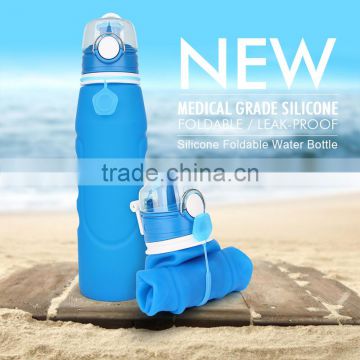 China factory marathon promotion sport collapsible bpa free water bottle