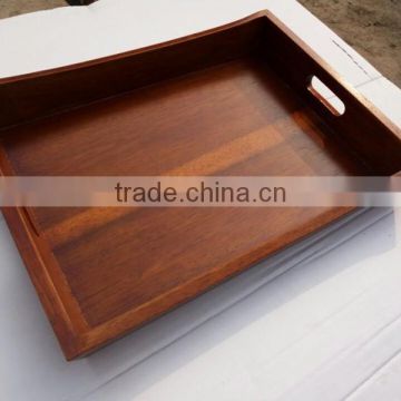 2017 hot high quality acacia wooden food serving trays