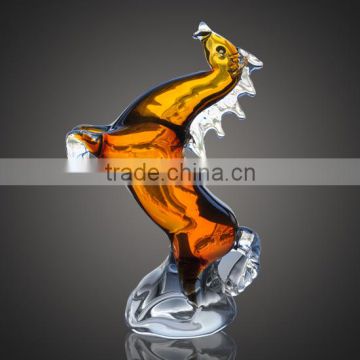 hand made craft miniature decorative lifesize glass horse decoration