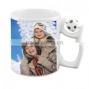 Full Color Zakka Milk Cup Ceramic Heat Press DIY Fashion Football Mug