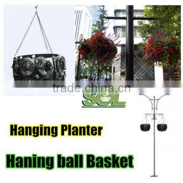 SOL decorative hanging flower vase plastic planter plastic hanging basket