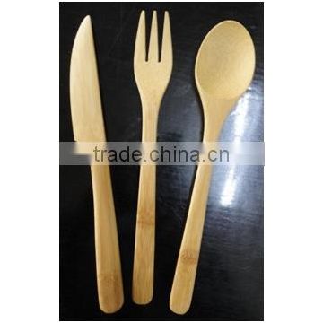 Wholesale bamboo cutlery/Flatware Sets Bamboo wooden utensils sets