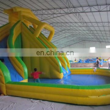 Custom inflatable pool slides for inground pools