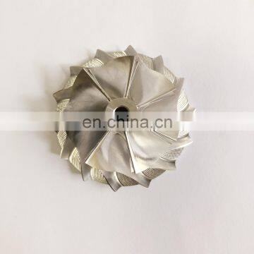 K04 38.58/52.00mm 7+7 blades  high performance turbo milling/aluminum 2618/billet compressor wheel