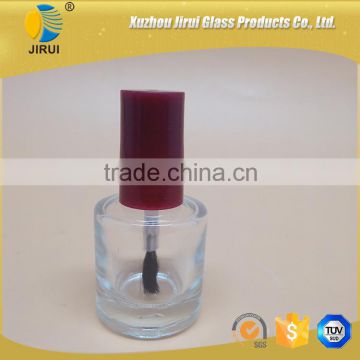 10ml red cap round nail polish glass bottle