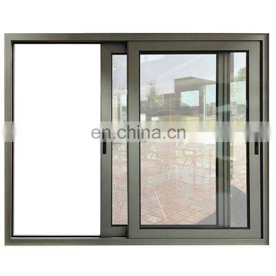 Commercial useful double glass aluminum sliding window