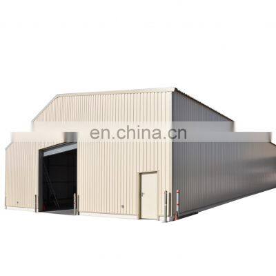 Large Size Fire Proof Thermal Insulation Prefab Steel Warehouse with Color Roofing Sheet