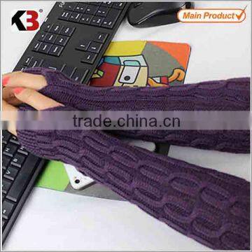 2015 New design winter gloves winter mitten knitted machine wool gloves