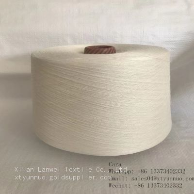 Raw White Bamboo Fiber Yarn for Weaving and Knitting