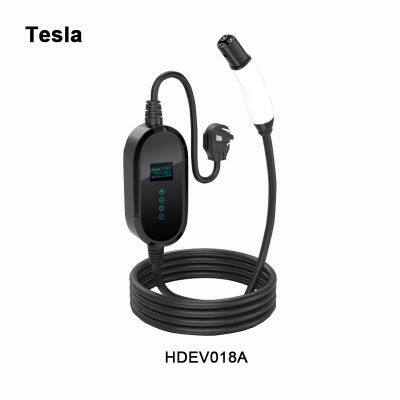 Portable Ev Charger With N6-30P,N6-50P,N14-50,PN14-30P To Tesla plugs For Tesla charging stations HDEV018