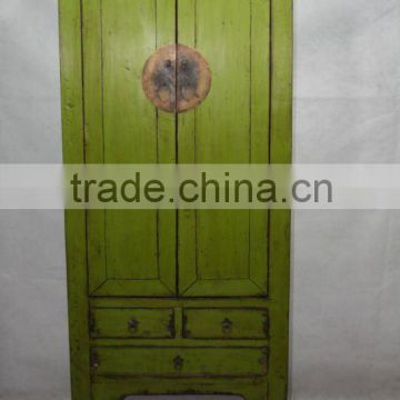 chinese antique two door three drawer wardrobe