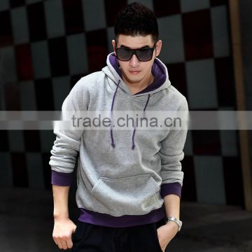 China custom cheap plain hoodies for men