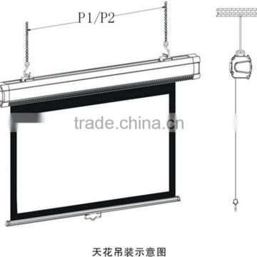 projector screen for led projector/Manual self-lock projector curtain