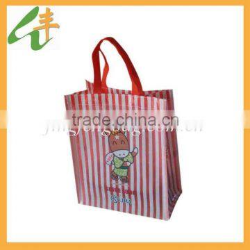 high quality lady's printed pvc cute shop bags