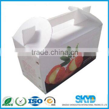 Folding corrugated plastic box for Fruit