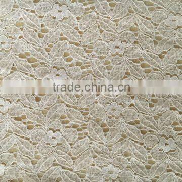 nylon cotton knitted lace fabric for fashinable design of lady dresses