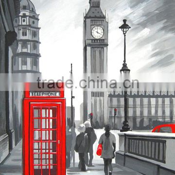 ROSA Talent Cotton Canvas Panel with Outline "London", 30x40cm