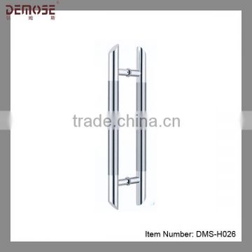 commercial vertical glass door stainless steel handle