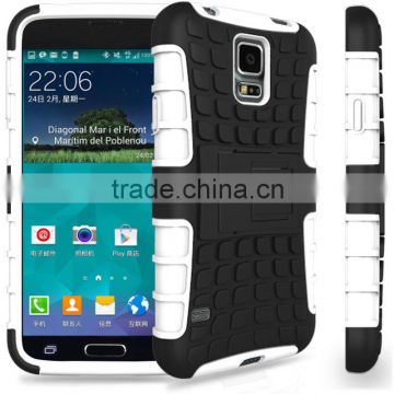 PC TPU Stand combo protector case for Samsung Galaxy S5 Mini