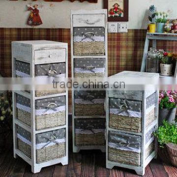 tall antique cabinets/tall corner cabinets/wooden cabinet with basket drawers