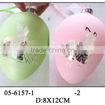 (05-6156beautiful glass eggs decorations for Easter gift