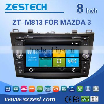 ZESTECH GPS digital media player car audio dvd player For MAZDA 3 2010-2013 with Win CE 6.0 system 800MHz 3G Phone GPS DVD BT
