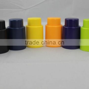 Colorful Silicone Push-type Vacuum Wine Stopper Vacuum Sealed