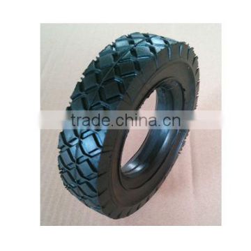6X1.5 inch solid rubber tire with diamond tread for material handling carts