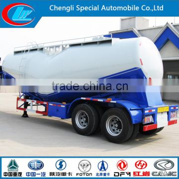 Two axle bulk cement semi-trailer truck bulk powder tanker trailer powder material transport trailer cement silo trailer