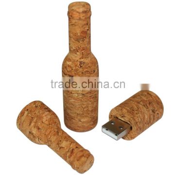 Enviromental bottle shape wooden usb