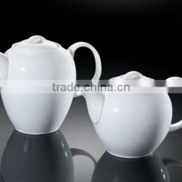 H8102 guangdong factory oem white porcelain chinaware tea pot