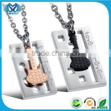 Latest Design Girls Top Guitar Necklace Jewelry Set