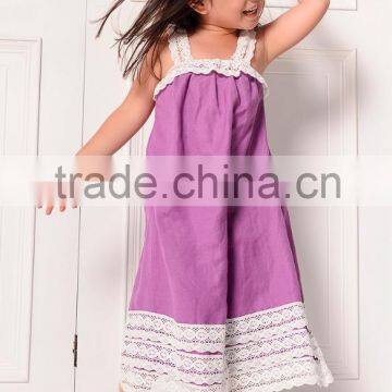 Kid Dress Maxxi 100% linen 4 color