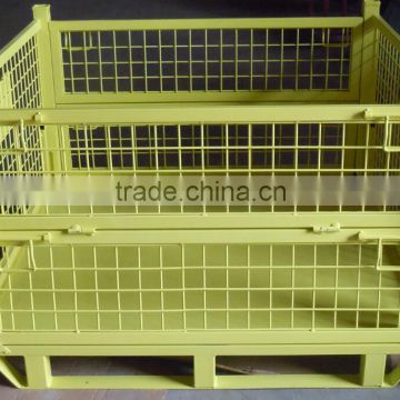 Yellow foldable stoarge cage