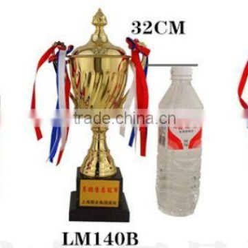 High quality gold electroplating metal trophy