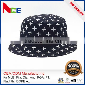 100 Cotton Cheap Black Wholesale Custom Wholesale Bucket Hats