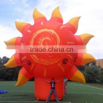 Giant Inflatable Sunflower Ground Balloon for Advertising Decoration