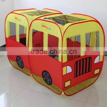 Red Bus model Game Tent Pop up Kids Bus Tent