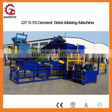 QT5-15 Fully Automatic Concrete Block Making Machine Cement Brick Production Line
